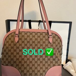 Gucci Bree canvas tote New with Dustbag